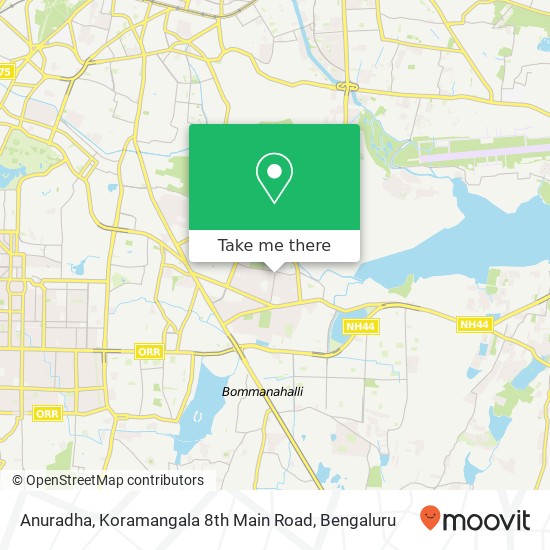 Anuradha, Koramangala 8th Main Road map