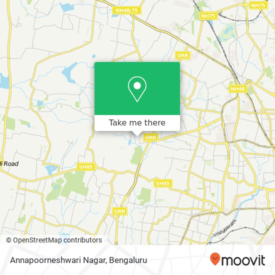 Annapoorneshwari Nagar map