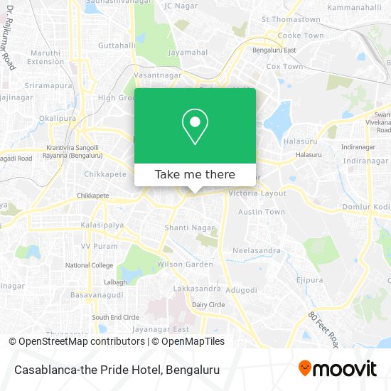 Casablanca-the Pride Hotel map