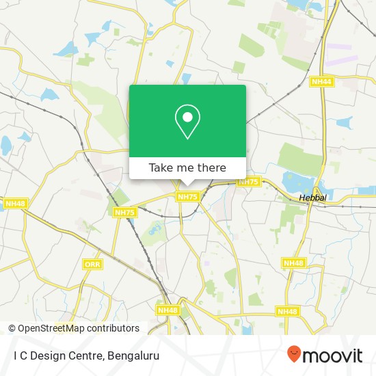 I C Design Centre map