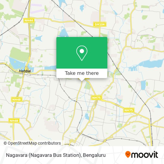 Nagavara (Nagavara Bus Station) map