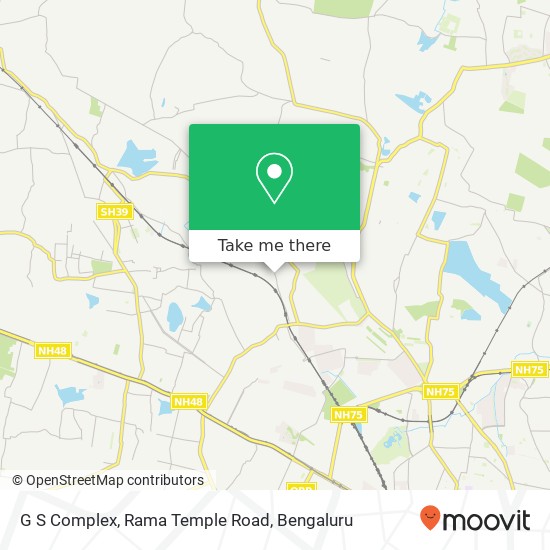 G S Complex, Rama Temple Road map