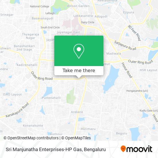 Sri Manjunatha Enterprises-HP Gas map