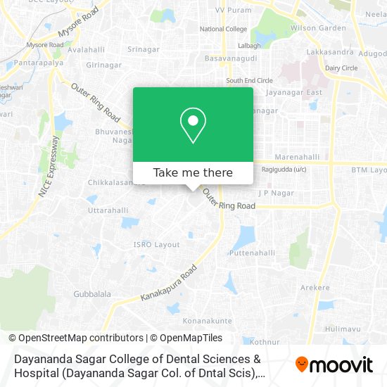 Dayananda Sagar College of Dental Sciences & Hospital (Dayananda Sagar Col. of Dntal Scis) map
