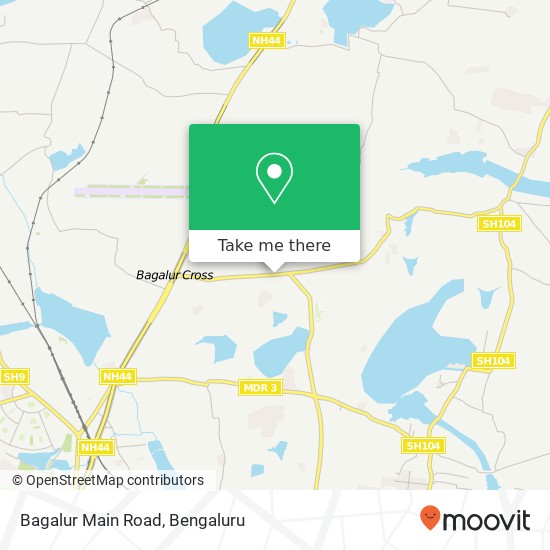 Bagalur Main Road map