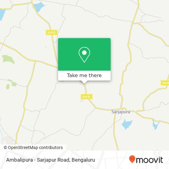 Ambalipura - Sarjapur Road map