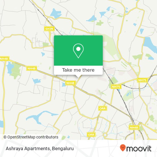Ashraya Apartments map