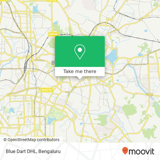 Blue Dart DHL map