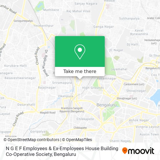 N G E F Employees & Ex-Employees House Building Co-Operative Society map