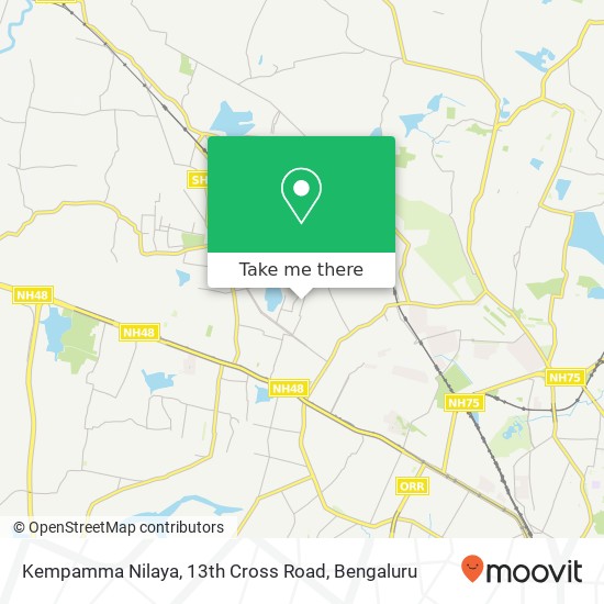 Kempamma Nilaya, 13th Cross Road map