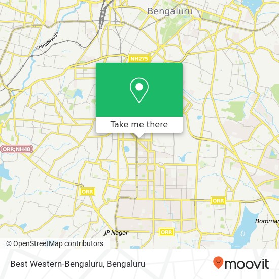 Best Western-Bengaluru map