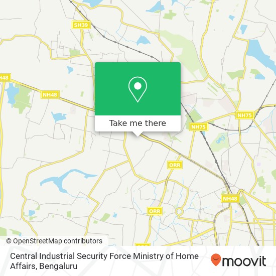 Central Industrial Security Force Ministry of Home Affairs map