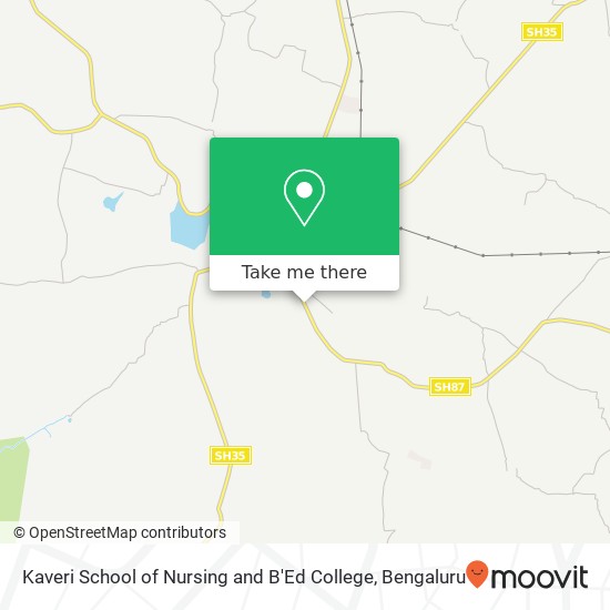 Kaveri School of Nursing and B'Ed College map