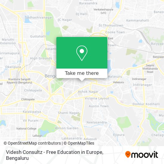 Videsh Consultz - Free Education in Europe map