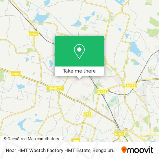 Near HMT Wactch Factory HMT Estate map