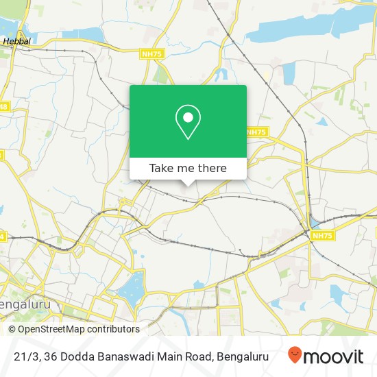 21 / 3, 36 Dodda Banaswadi Main Road map