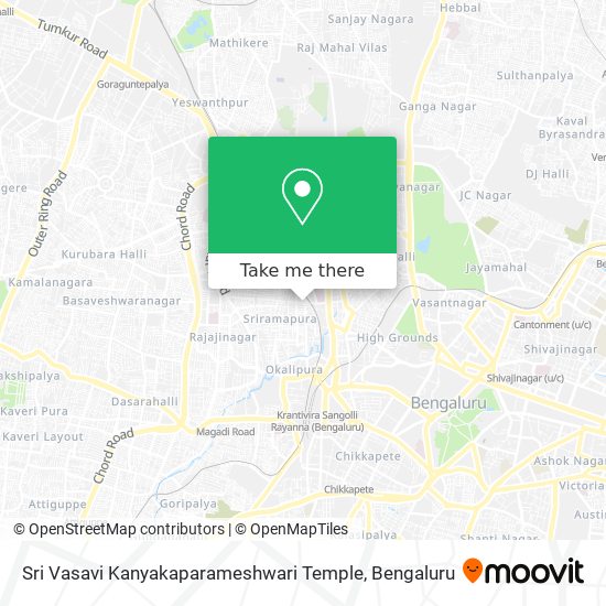Sri Vasavi Kanyakaparameshwari Temple map