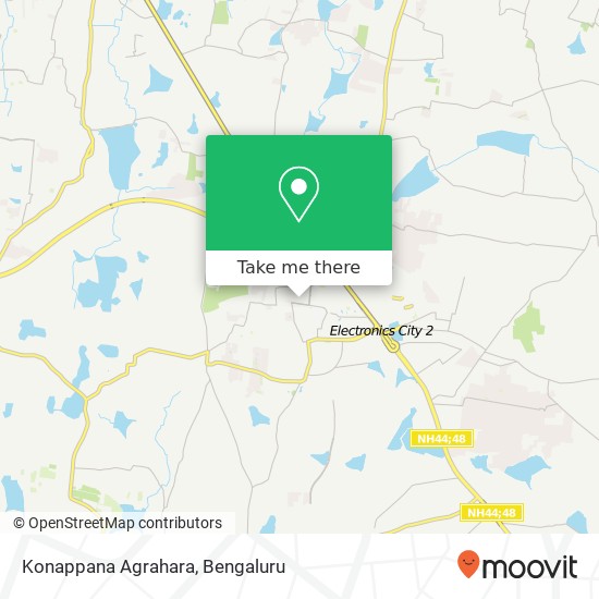 Konappana Agrahara map