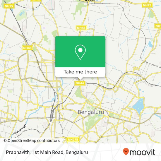 Prabhavith, 1st Main Road map