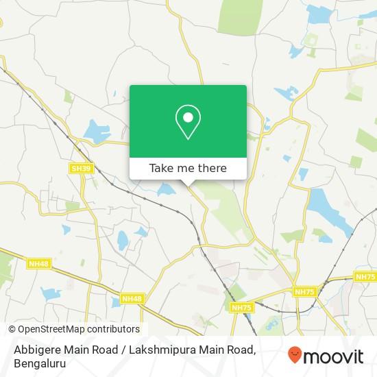 Abbigere Main Road / Lakshmipura Main Road map