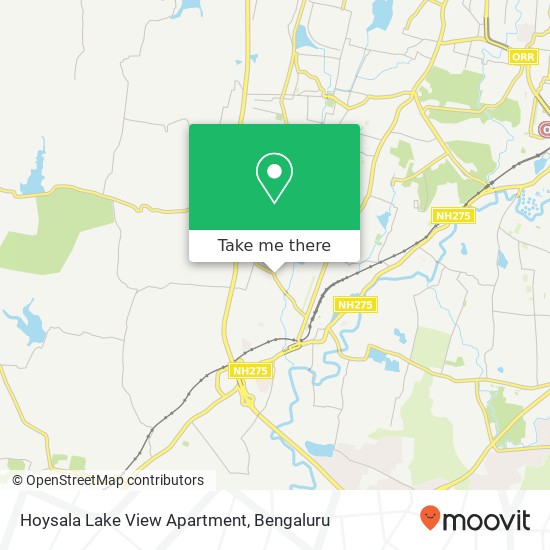 Hoysala Lake View Apartment map