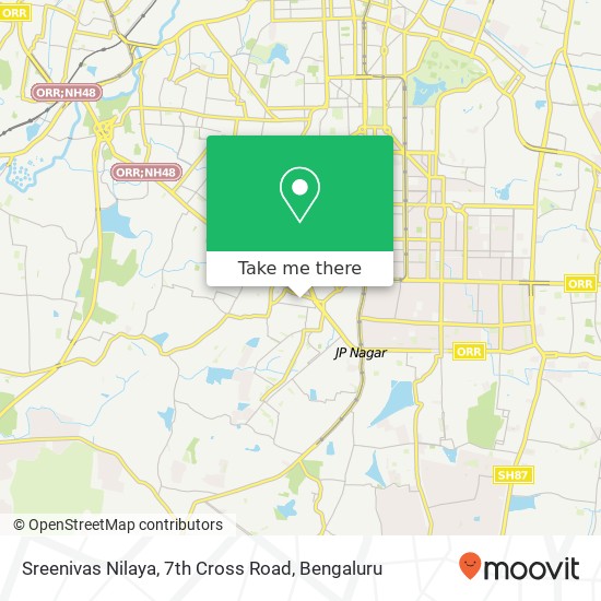 Sreenivas Nilaya, 7th Cross Road map