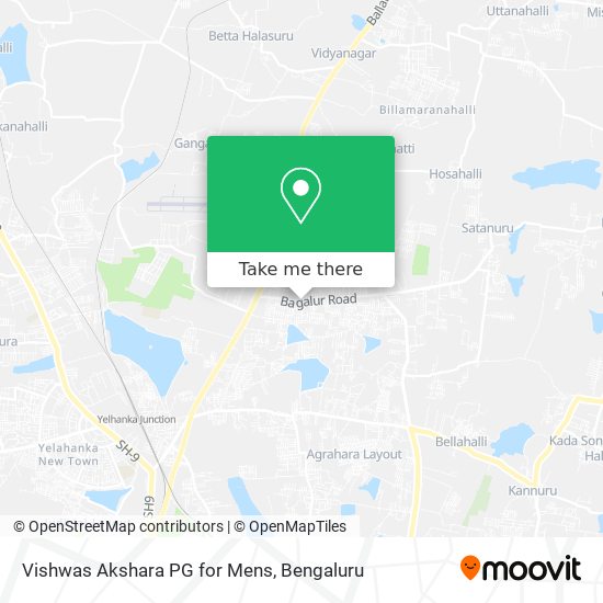 Vishwas Akshara PG for Mens map
