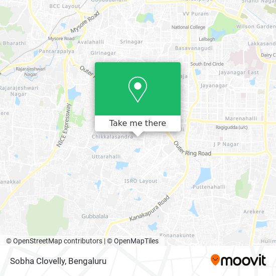 Sobha Clovelly map