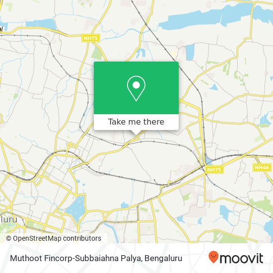 Muthoot Fincorp-Subbaiahna Palya map