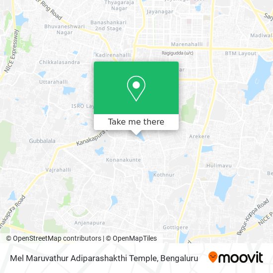 Mel Maruvathur Adiparashakthi Temple map