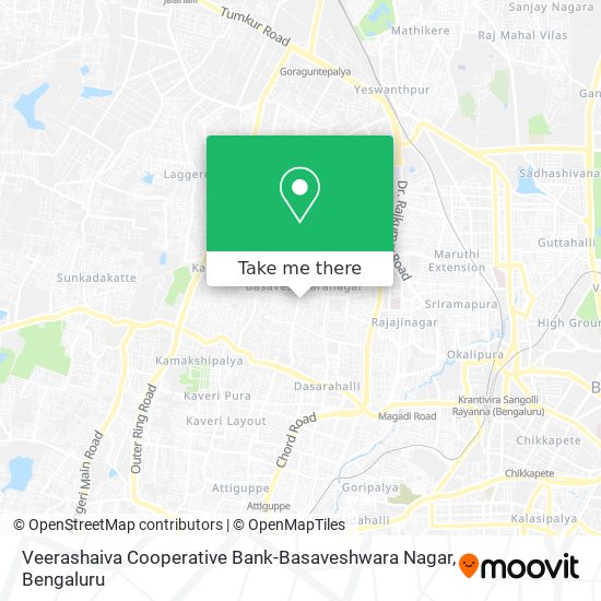 Veerashaiva Cooperative Bank-Basaveshwara Nagar map