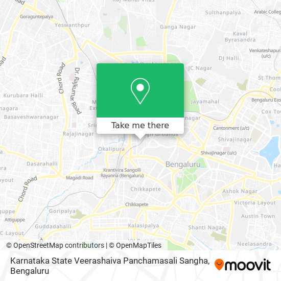 Karnataka State Veerashaiva Panchamasali Sangha map