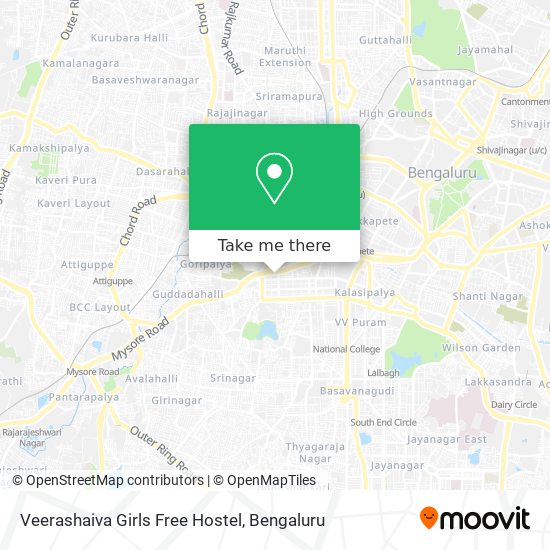 Veerashaiva Girls Free Hostel map