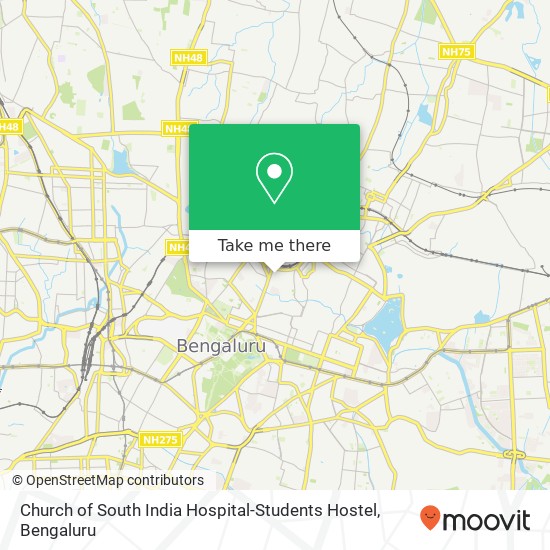 Church of South India Hospital-Students Hostel map