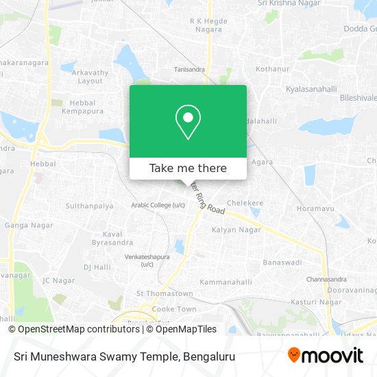 Sri Muneshwara Swamy Temple map