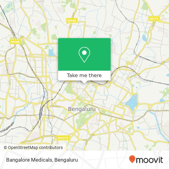 Bangalore Medicals map