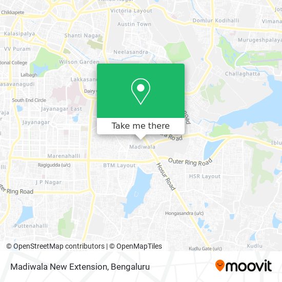 Madiwala New Extension map