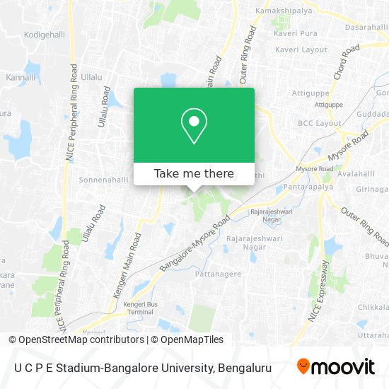 U C P E Stadium-Bangalore University map