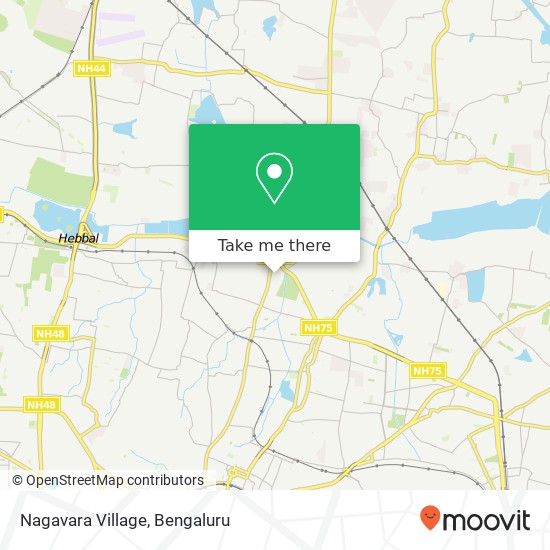 Nagavara Village map