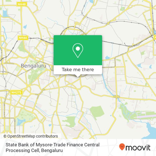 State Bank of Mysore-Trade Finance Central Processing Cell map
