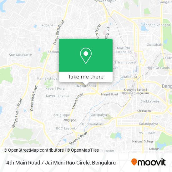 4th Main Road / Jai Muni Rao Circle map