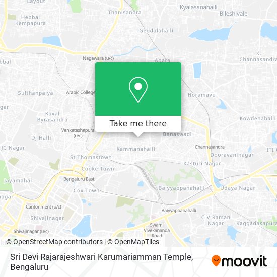 Sri Devi Rajarajeshwari Karumariamman Temple map