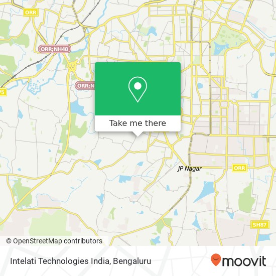 Intelati Technologies India map