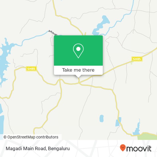 Magadi Main Road map