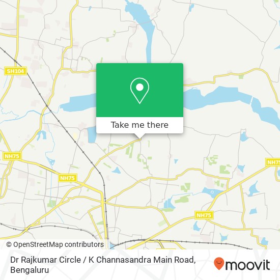 Dr Rajkumar Circle / K Channasandra Main Road map