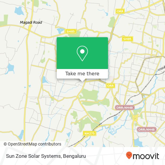 Sun Zone Solar Systems map