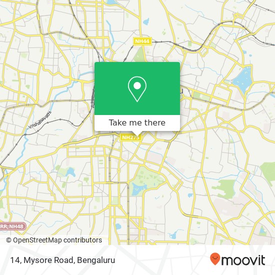 14, Mysore Road map