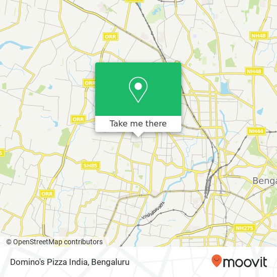 Domino's Pizza India map