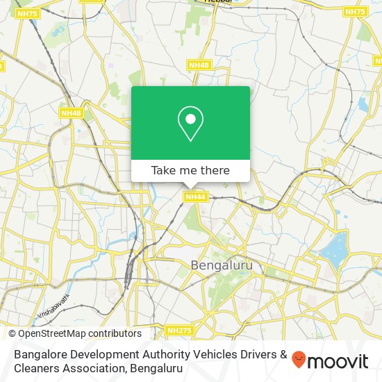 Bangalore Development Authority Vehicles Drivers & Cleaners Association map