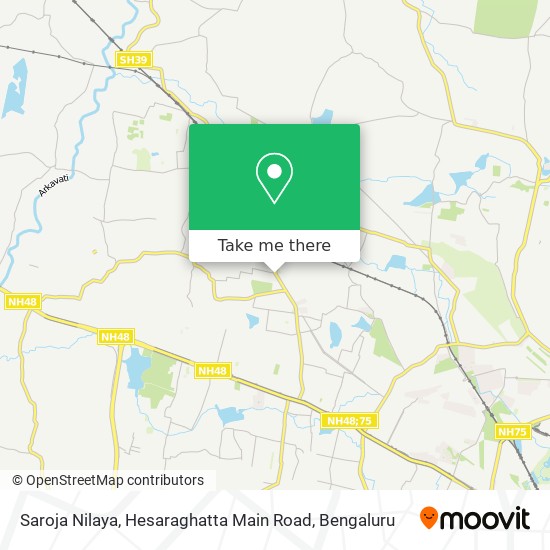 Saroja Nilaya, Hesaraghatta Main Road map